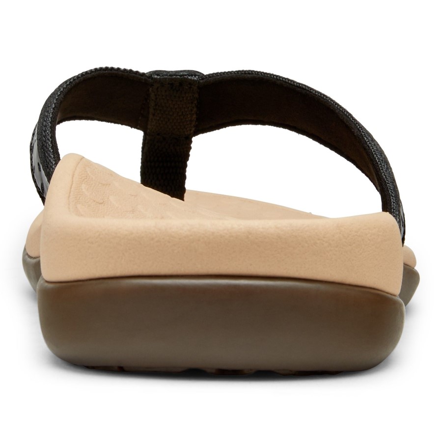 Sandália Biqueira Preta Vionic Casandra