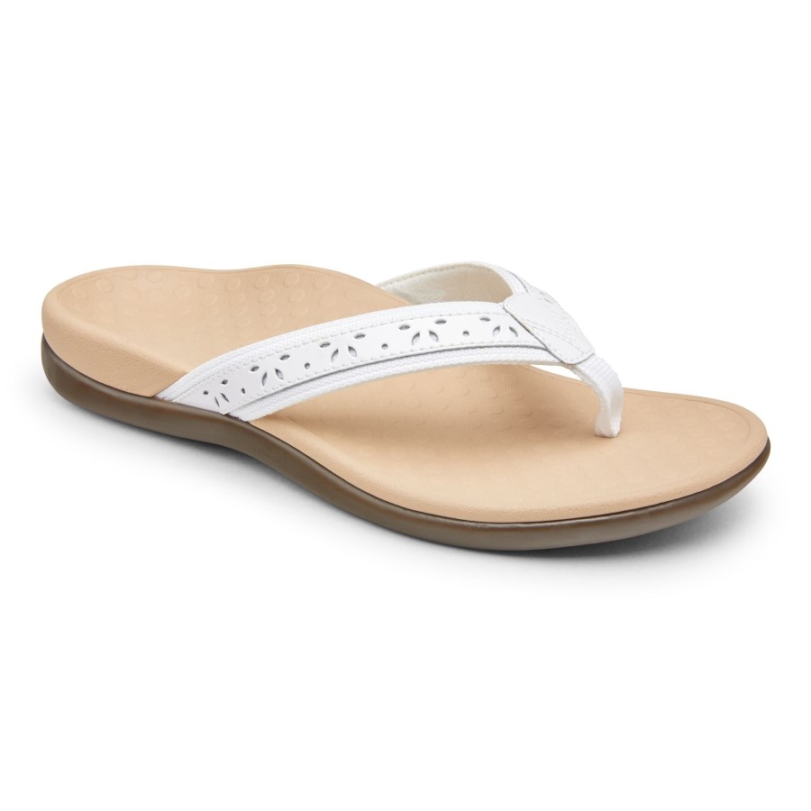 Sandália Poste Toe Casandra Vionic White