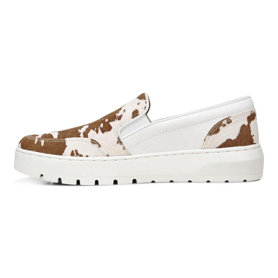 Dinora Slip On Marrom Com Estampa De Vaca Vionic