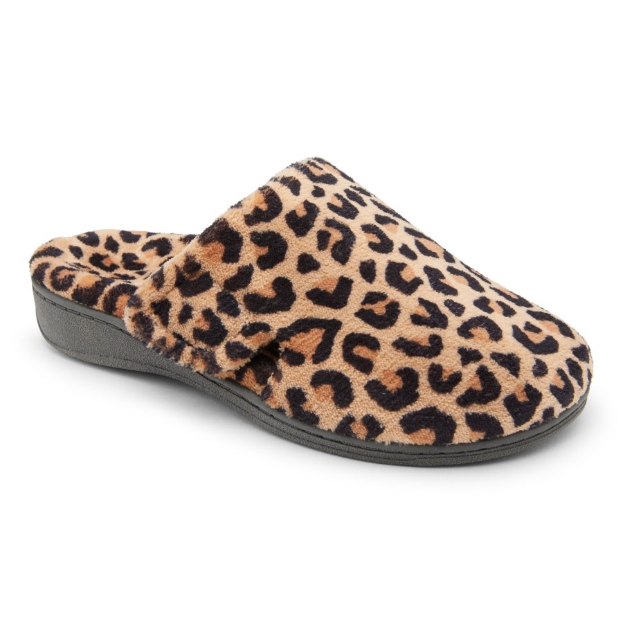 Chinelo Gemma Leopardo Natural Vionic