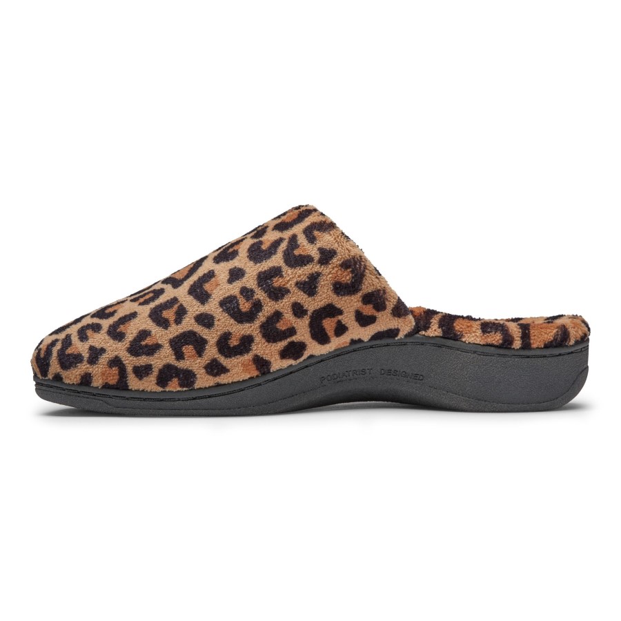 Chinelo Gemma Leopardo Natural Vionic