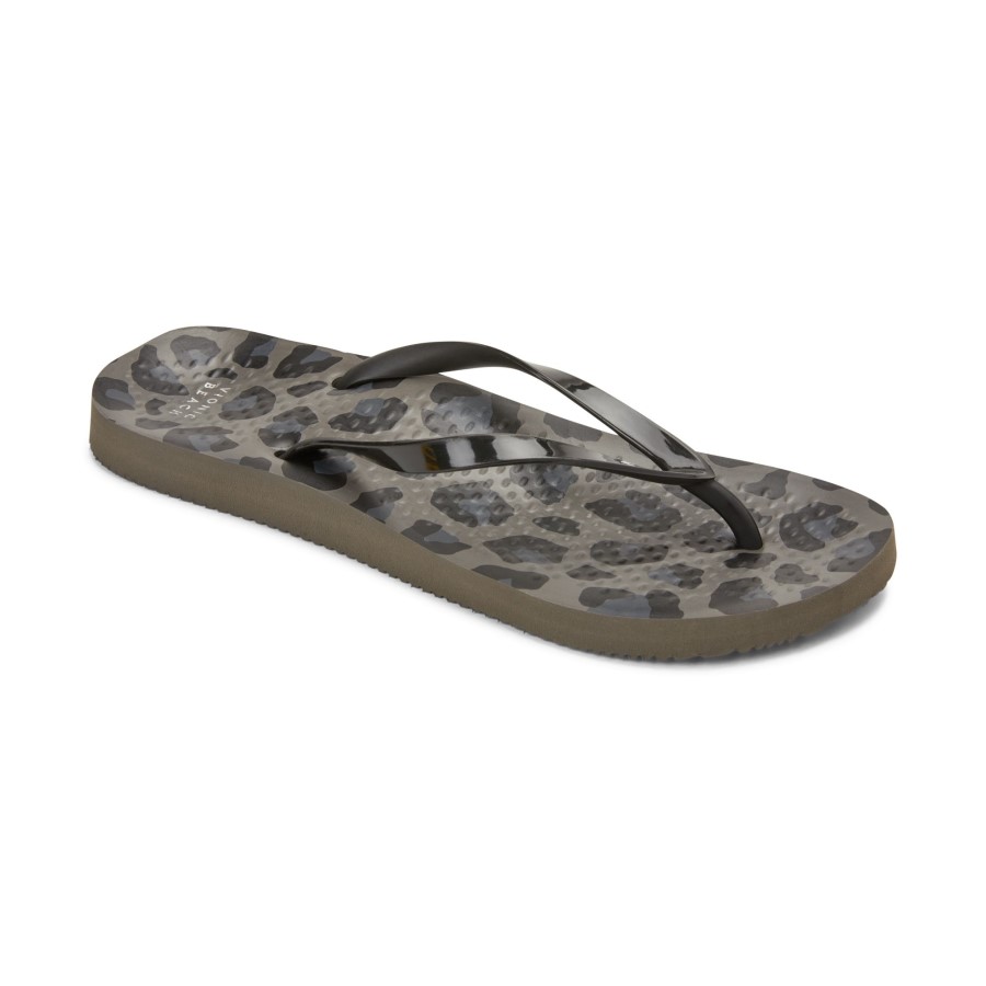 Chinelo Vionic Noosa Leopardo Preto