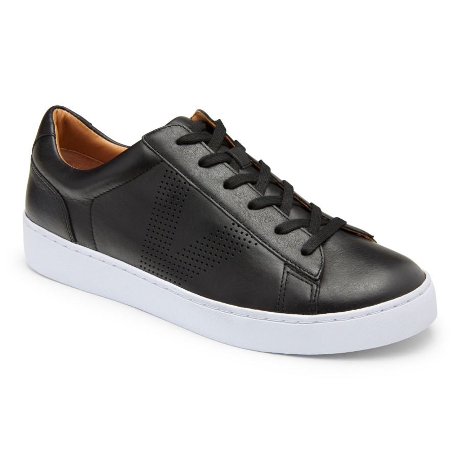 Honey Trainer Casual Vionic Couro Preto