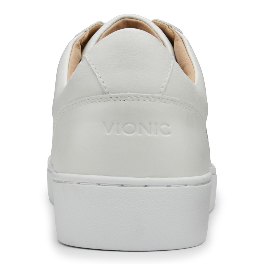 Tênis Casual De Couro Branco Honey Vionic