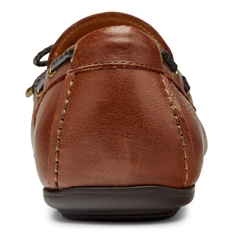 Mocassim Couro Tabaco Vionic Luca Mocassim