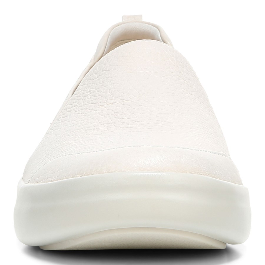 Penelope Casual Slip On Vionic Em Couro Creme