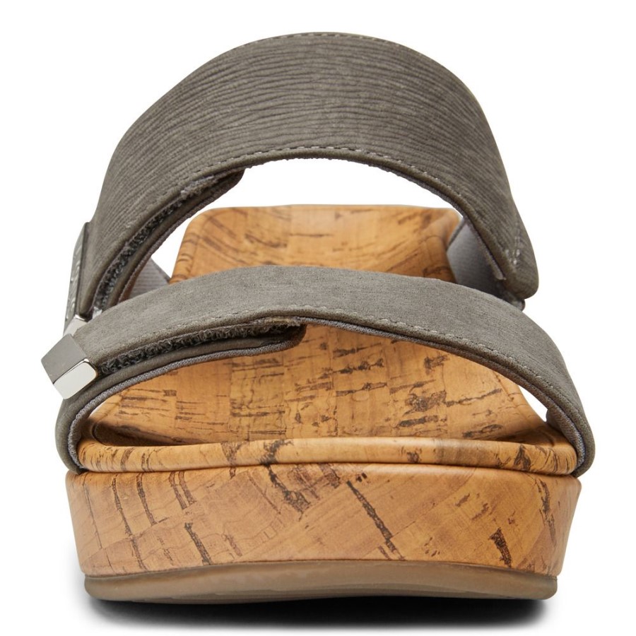 Salto Cunha Pimenta Cinza Ardósia Vionic