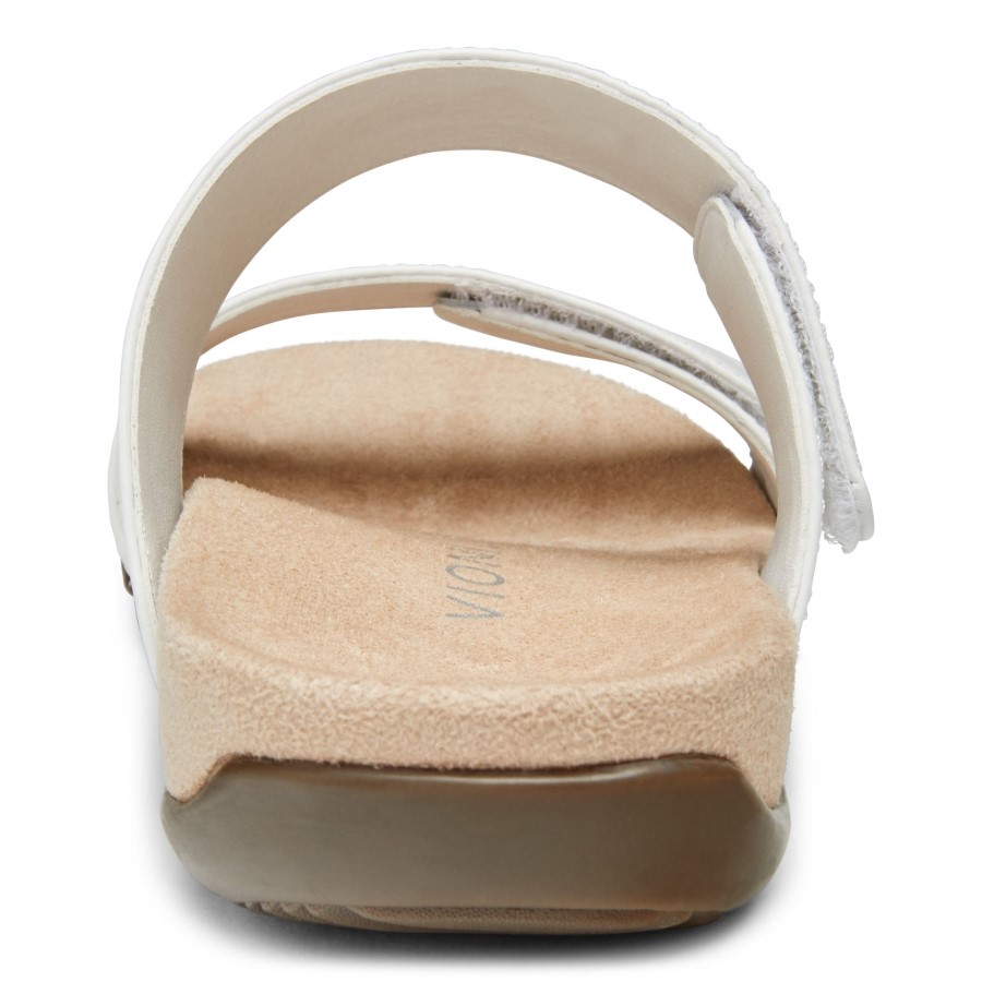 Sandália Randi Slide Vionic Couro Branco