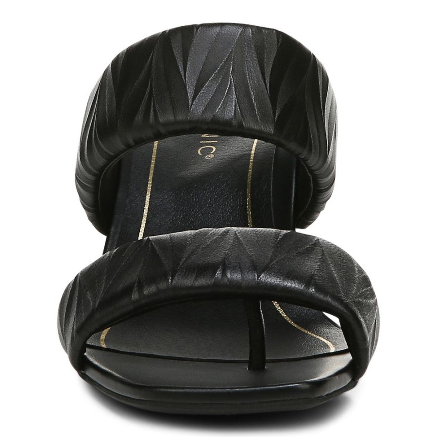 Sandália Preta Com Salto Emaline Vionic