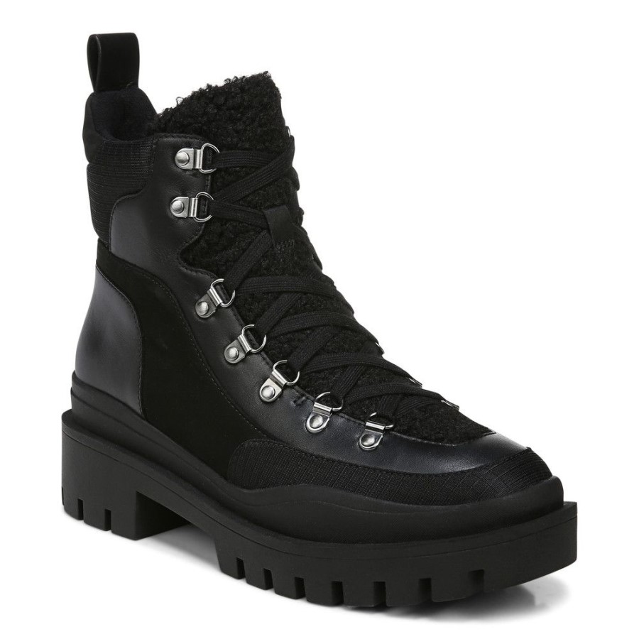 Bota Jaxen Shearling Couro Preto Vionic