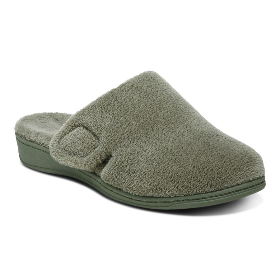 Gemma Chinelo Verde Militar Vionic