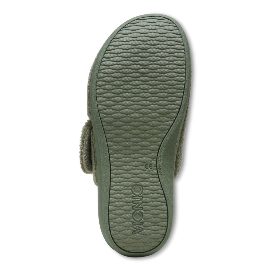 Gemma Chinelo Verde Militar Vionic