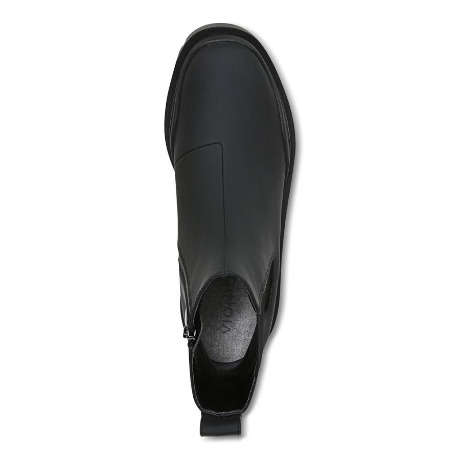 Bota Karsen Preta Borracha Sintética Vionic