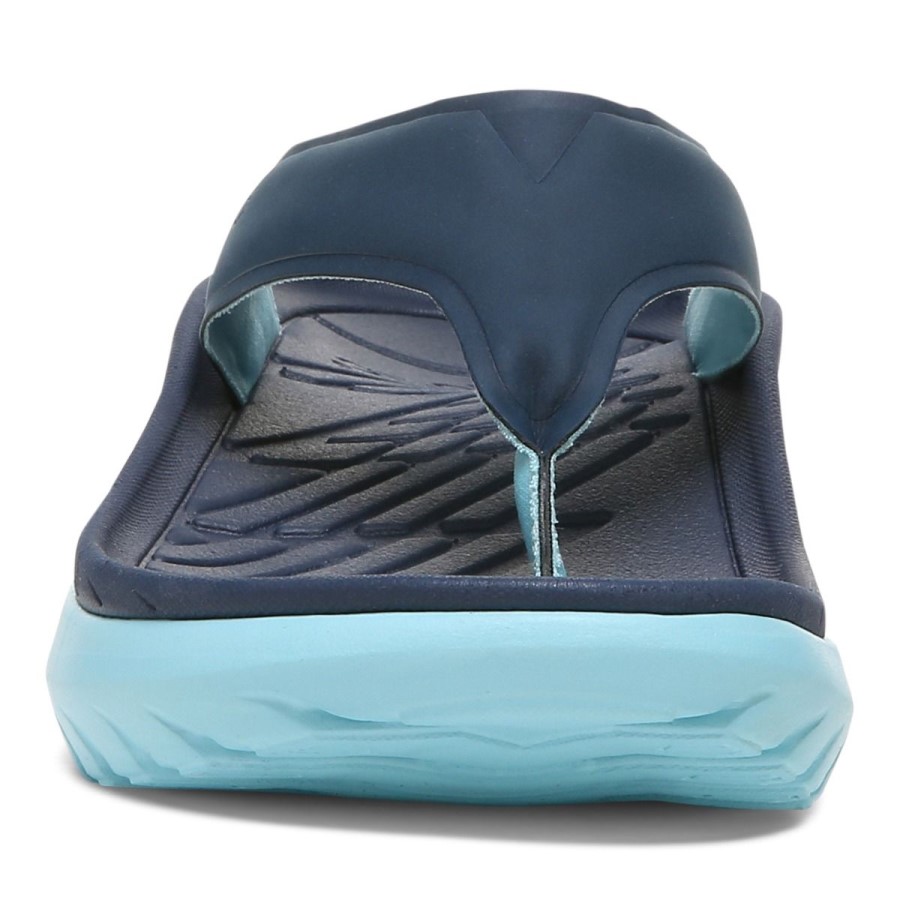 Restaurar Toda A Recuperação De Gênero Sandália Azul Marinho Porcelana Vionic