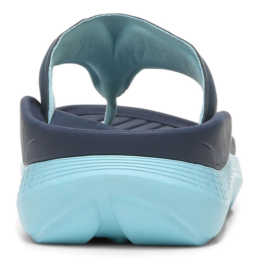 Restaurar Toda A Recuperação De Gênero Sandália Azul Marinho Porcelana Vionic