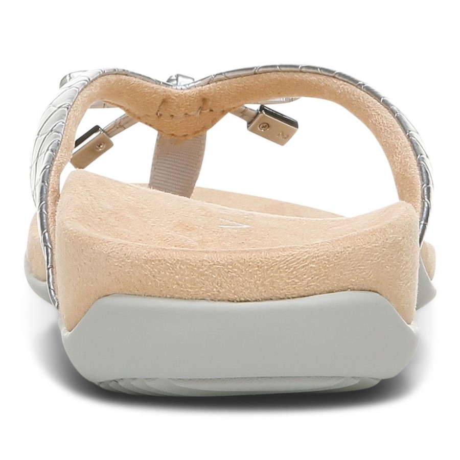 Sandália Poste Bella Toe Prata Vionic