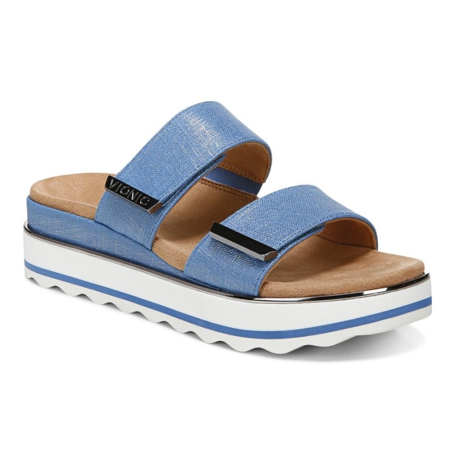 Vallarta Blue Brandie Sandália Flatform Vionic