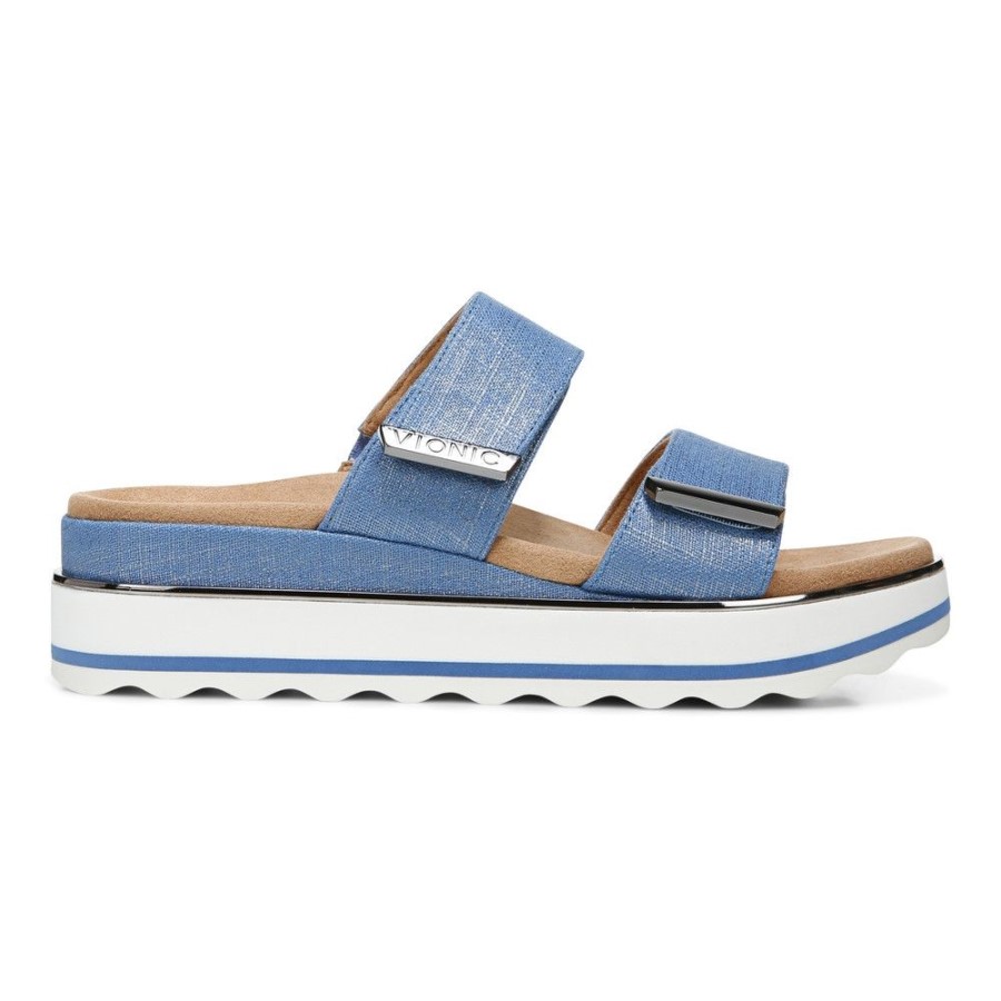 Vallarta Blue Brandie Sandália Flatform Vionic