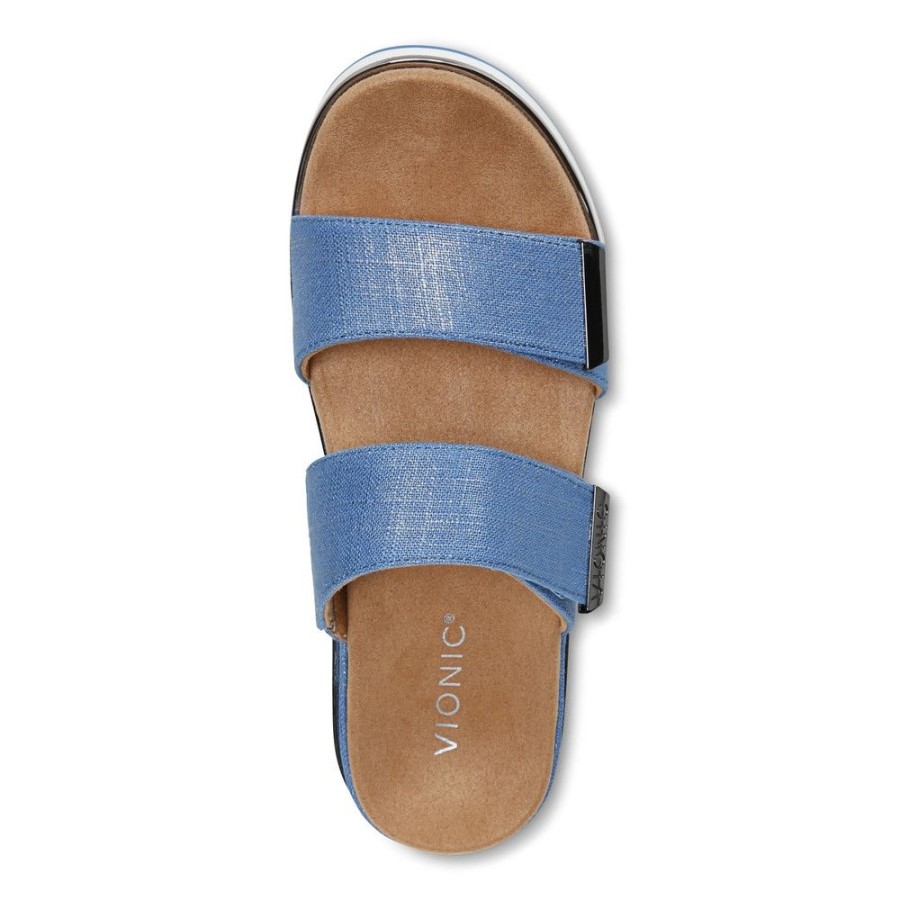 Vallarta Blue Brandie Sandália Flatform Vionic