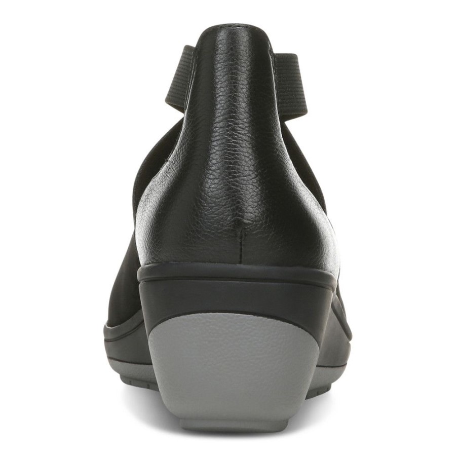 Vionic Black Ellery Wedge