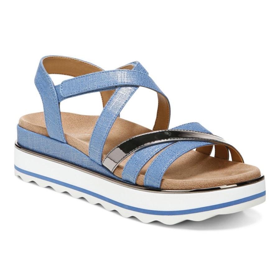 Sandália Flatform Vionic Kelly Vallarta Azul