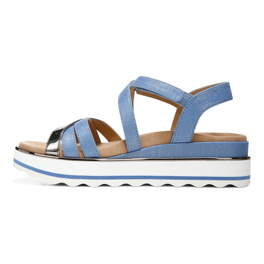 Sandália Flatform Vionic Kelly Vallarta Azul