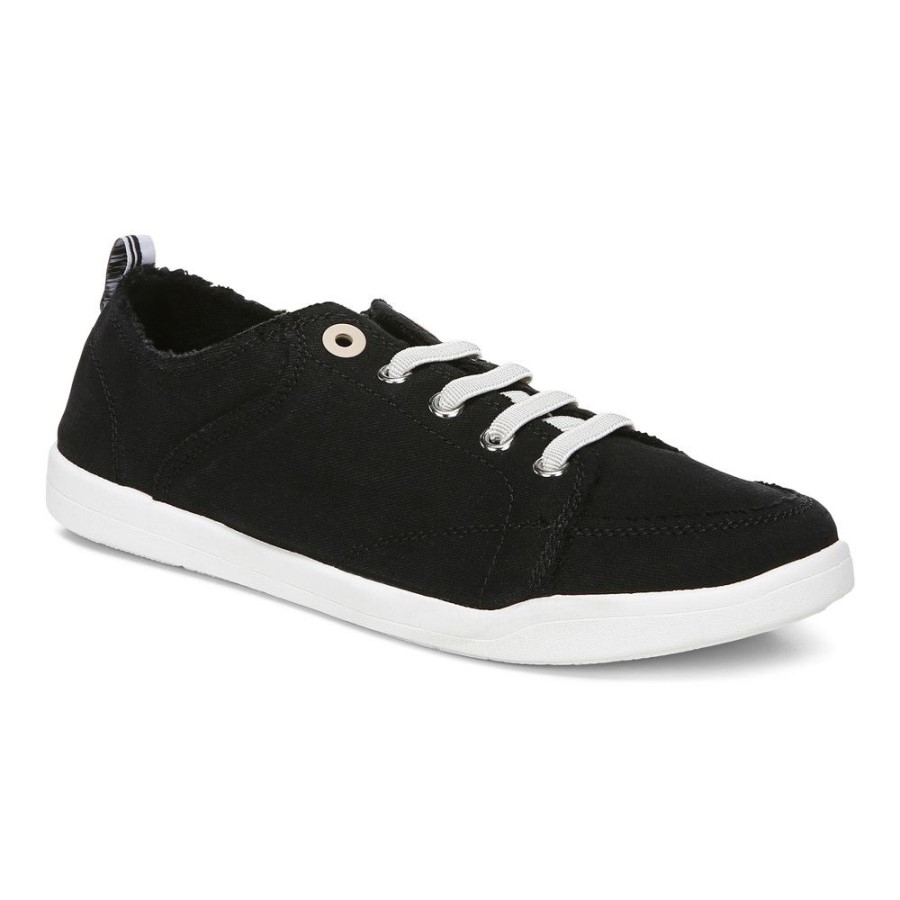 Vionic Pismo Casual Trainer Lona Preta