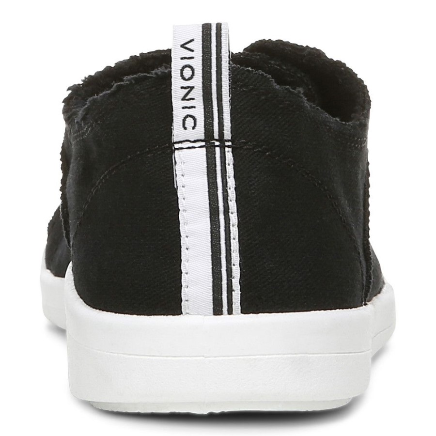 Vionic Pismo Casual Trainer Lona Preta