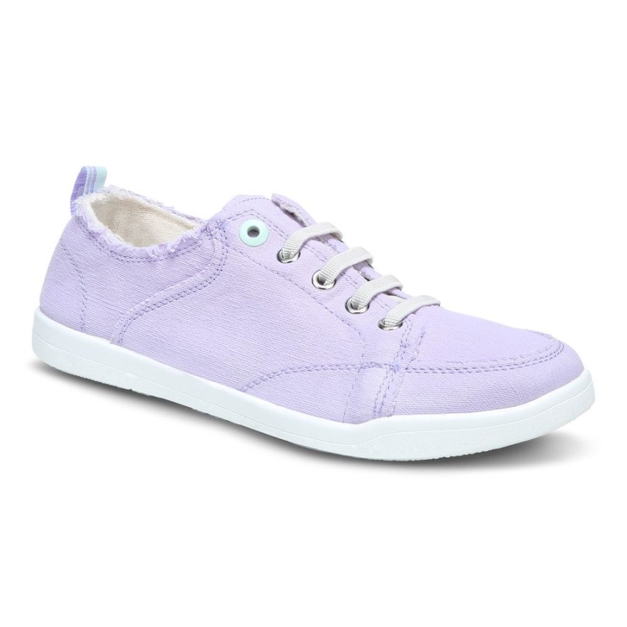 Vionic Pismo Casual Trainer Lona Pastel Lilás