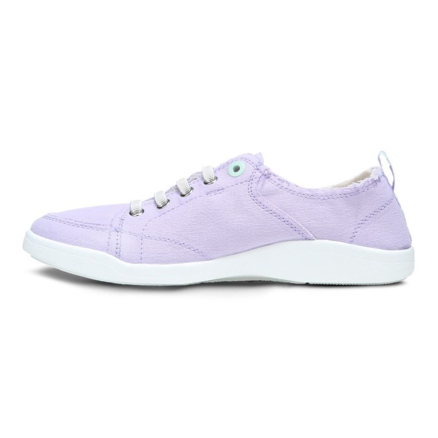 Vionic Pismo Casual Trainer Lona Pastel Lilás