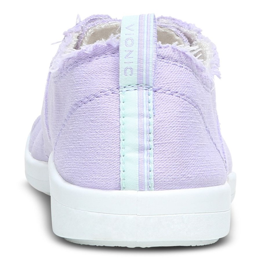 Vionic Pismo Casual Trainer Lona Pastel Lilás