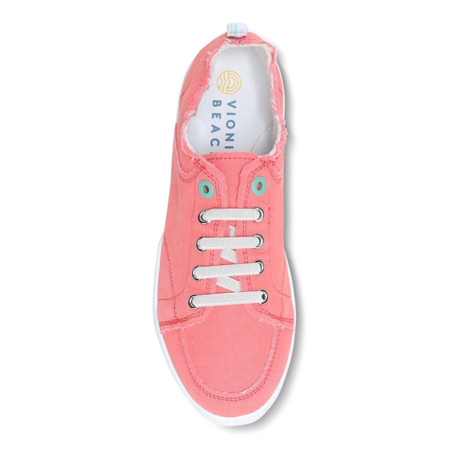 Tênis Casual Vionic Sea Coral Canvas Pismo