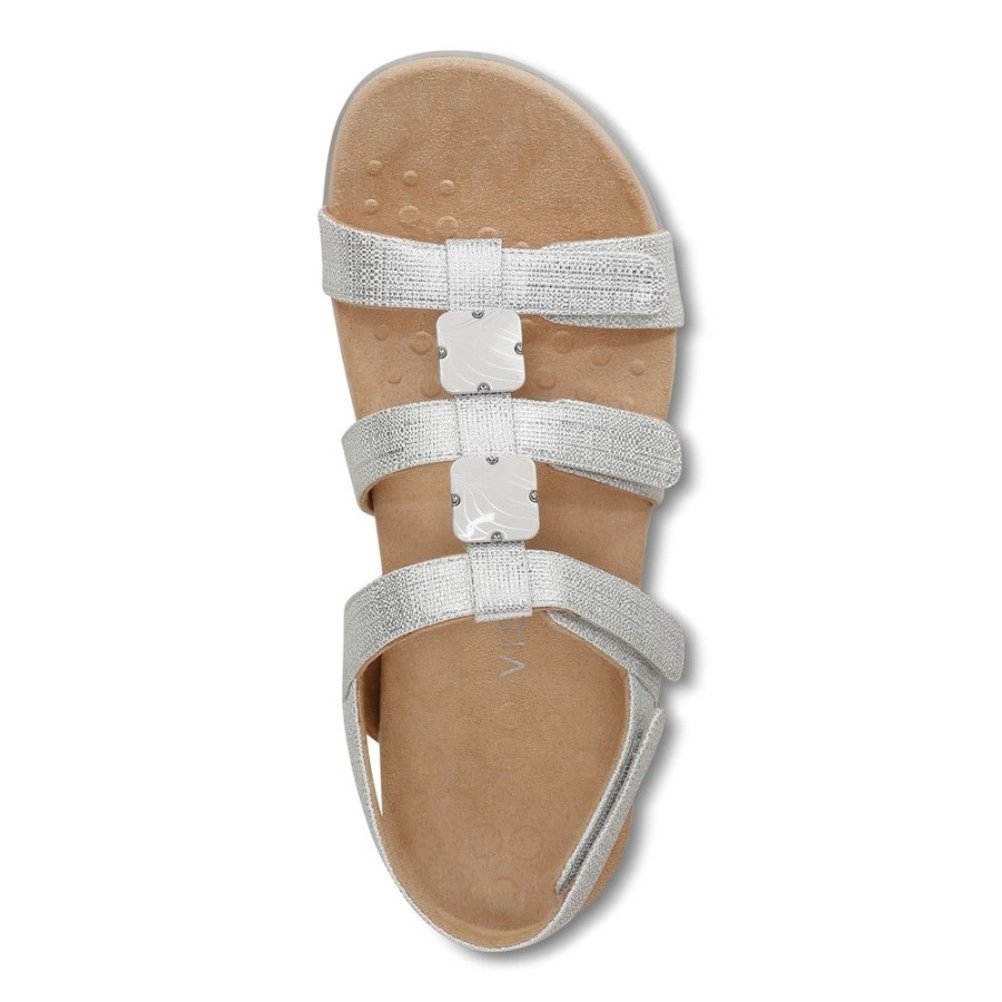 Sandália âmbar Prata Vionic