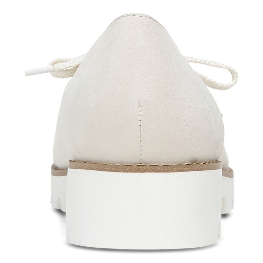 Mocassim Vionic Cream Teagan Com Cadarço