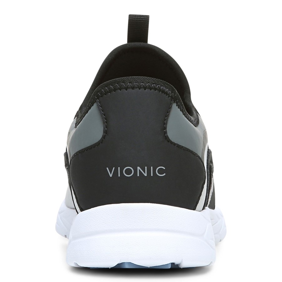 Slip On Trainer Vayda Preto Cinza Vionic