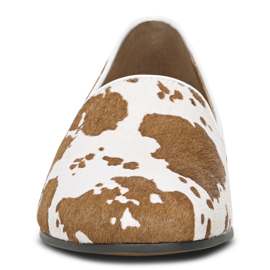 Estampa De Vaca Marrom Vionic Willa Flat