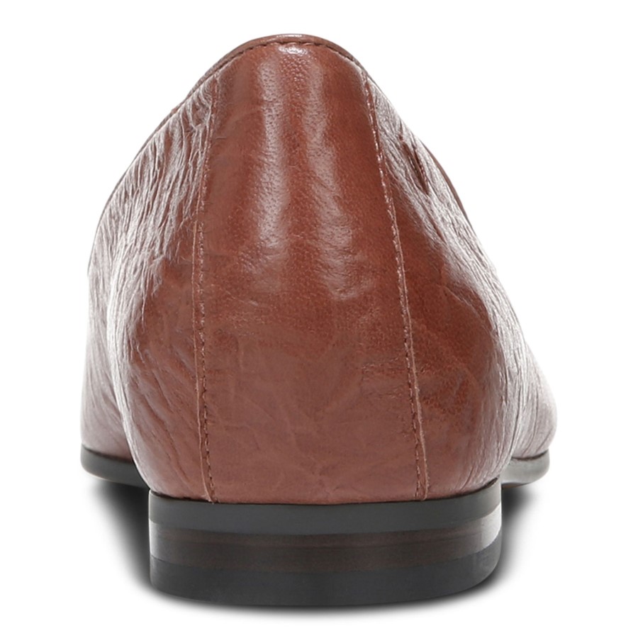 Willa Flat Vionic Couro Marrom