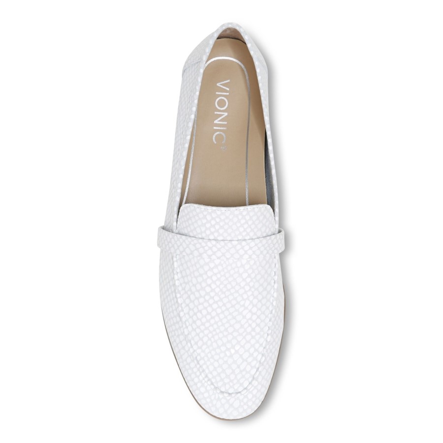 Mocassim Branco Vionic Zana Plano