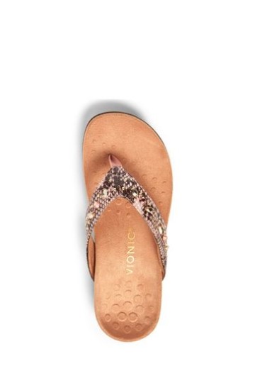 Vionic Camellia Blush Rosa Sandálias Lucia Toe Post