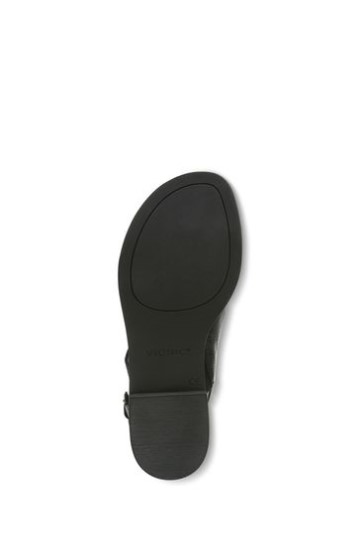 Sandália Vionic Ella Preta Com Tira No Tornozelo