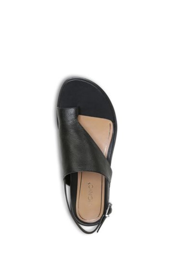 Sandália Vionic Ella Preta Com Tira No Tornozelo