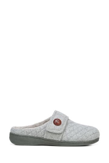 Chinelos Mule Carlin Cinza Vionic