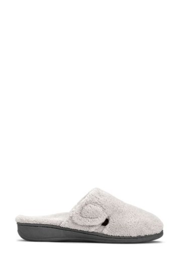 Pantufas Gemma Mule Cinza Vionic
