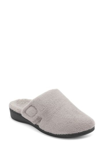 Pantufas Gemma Mule Cinza Vionic