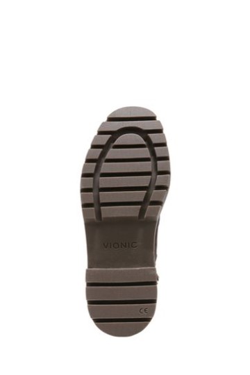 Botas Cano Médio De Couro Impermeável Vionic Jaxen Chocolate