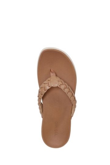 Sandália Tanga Marrom Vionic Kenji