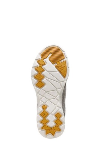 Tênis Vionic Cinza Claro Jetta Com Cadarço