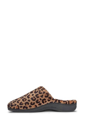 Chinelos De Gemma Mule De Leopardo Natural Vionic