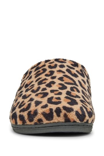 Chinelos De Gemma Mule De Leopardo Natural Vionic