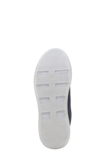 Sapato Com Cadarço De Couro Azul Marinho Vionic Nyla